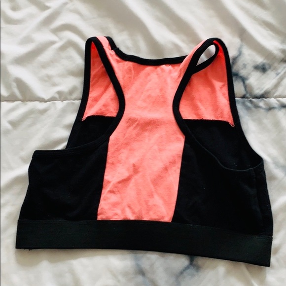 Neon Pink/ Black Crop Tank Top - Picture 4 of 7